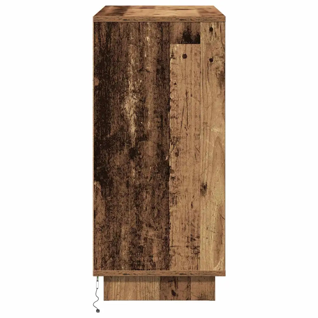 Madia LED Legno vecchio 71 x 34,5 x 75 cm Legno multistrato 869656