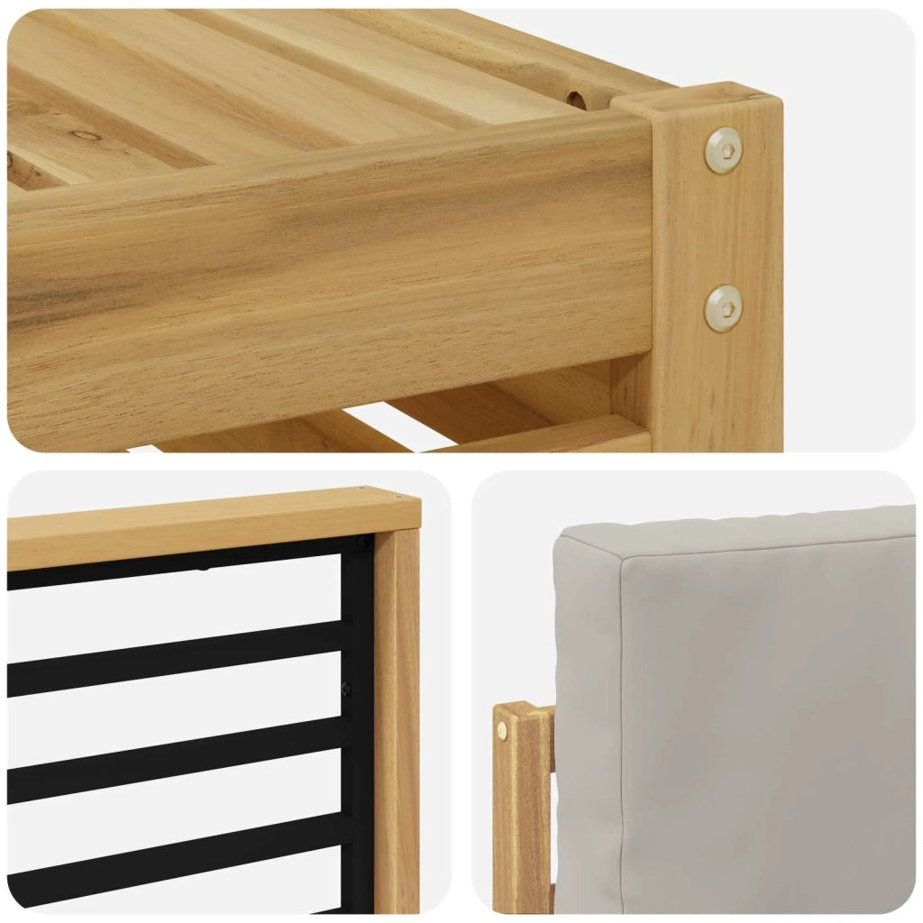 Set divani Legno di Acacia Massello 3391366