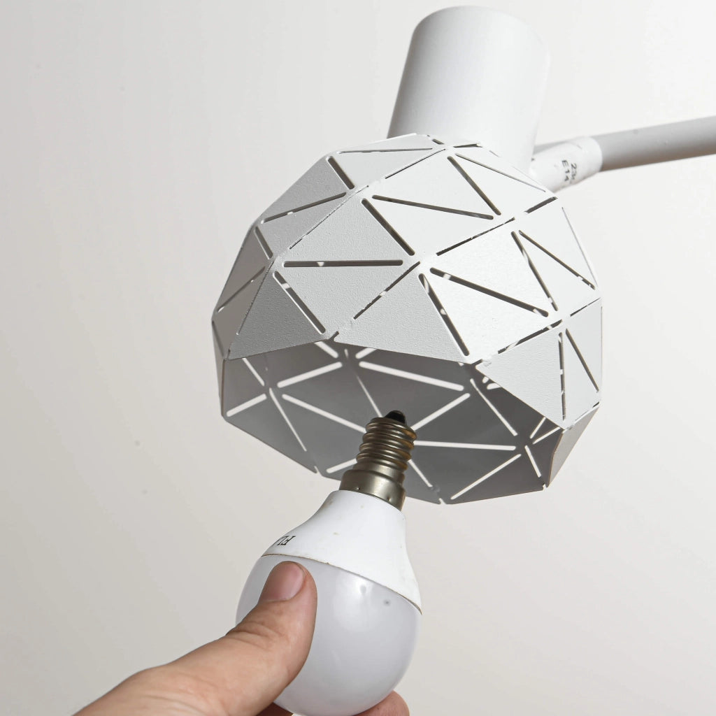 Faretto Reus 2 luci orientabile E14 bianco Light Prestige