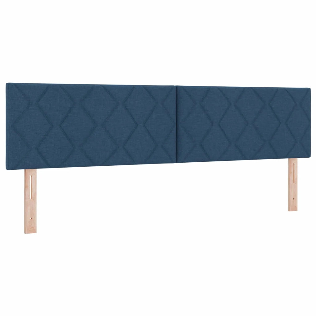 Letto box spring con materasso Blu 180 x 200 cm Tessuto 3452491