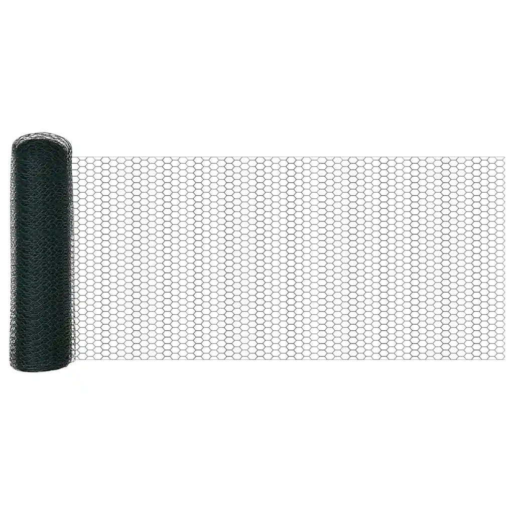 Recinzione Esagonale Verde 0,8 x 25 m PVC 42005381