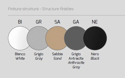 DISK GRIGIO CON STAFFA DI FISSAGGIO E COPRIBASE 1186-50 ST12-GR