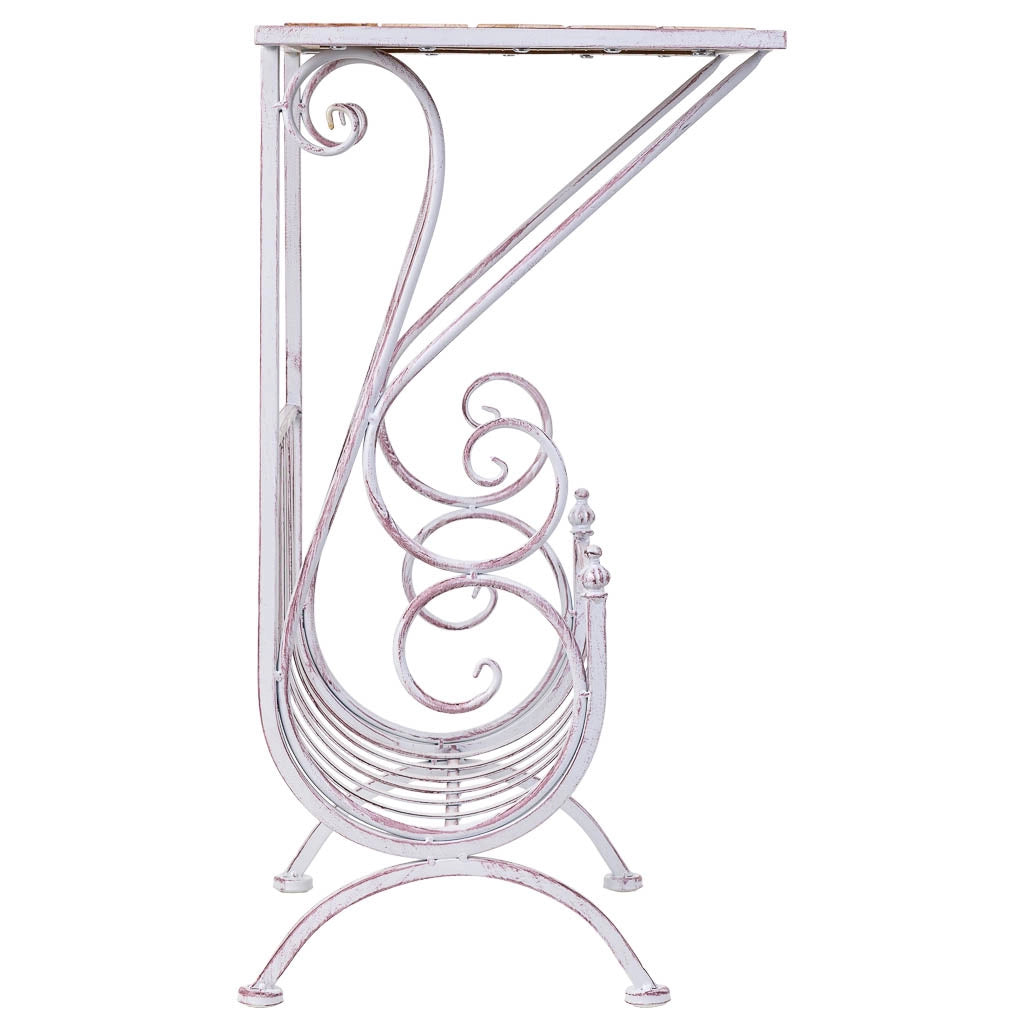 Tavolino bianco, 60x36x70h cm