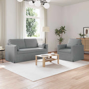 Set di divani 2 pcs Grigio chiaro 158 x 78 x 80 cm Tessuto 3407537