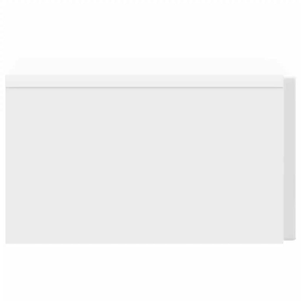 Mobiletto da notte a muro Bianco Lucido 33 x 34,5 x 20 cm 898433