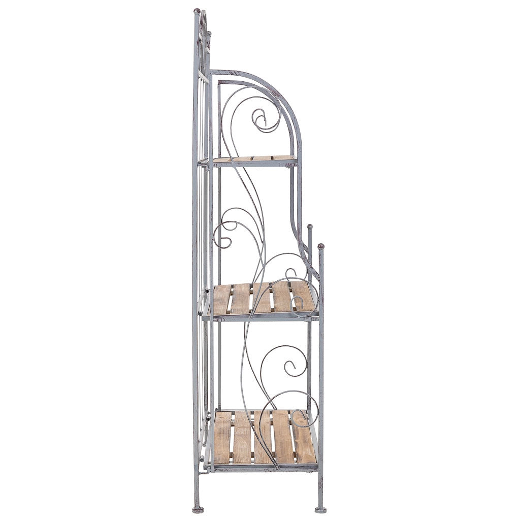 Mensola espositiva beige, 72x36x135h cm