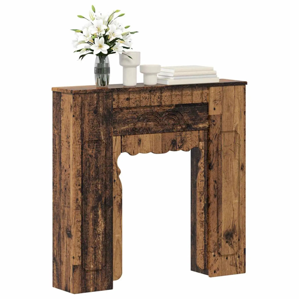 Cornice per camino Legno antico 93 x 20 x 89 cm 8006631