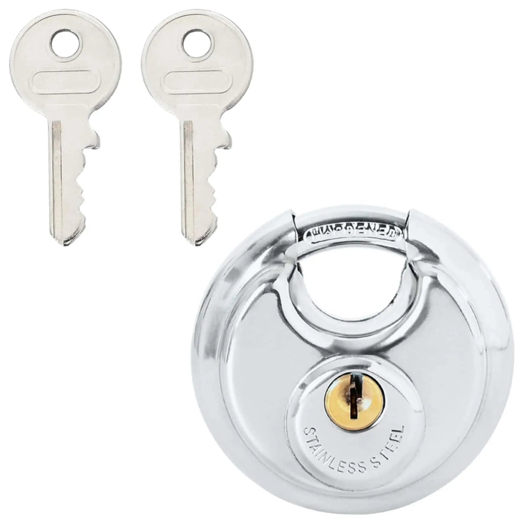 Lucchetti Discus con Chiavi 2 pcs Argento 7 x 2.4 x 7 cm 42020747