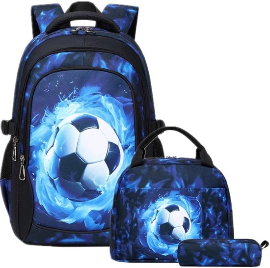 Zaino per Ragazzi - Borsa da Scuola - Zaino per Bambini - Cinture Regolabili - Impermeabile - Disegni Abstracti - Incluso Porta Matite - Borsa da Scuola