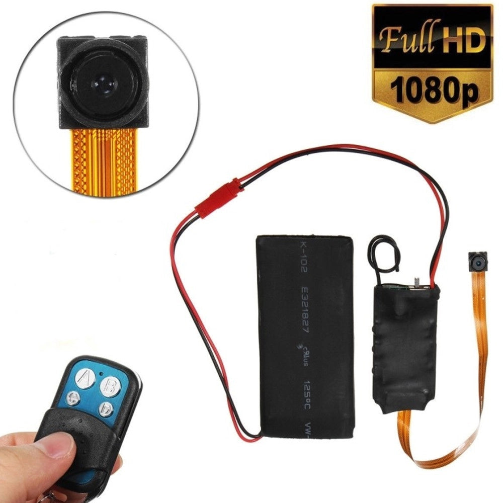 Trade Shop - Mini Micro Telecamera 1080p Ip Cam Spia Spy Cmos Spycam Full Hd Con Telecomando -