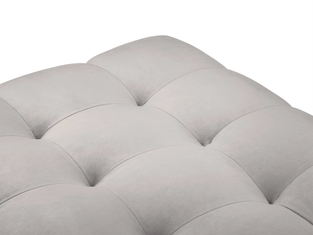 Cosmopolitan Design - Panca "Bali" 2 posti in velluto argento 
