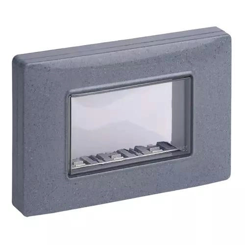 VIMAR ARKE, PLANA - CALOTTA IP55 3M +VITI GRIGIO GRANITO