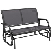 Divano da Giardino 2 Posti con Braccioli ¨C Minimal ¨C Tessilene Grigio