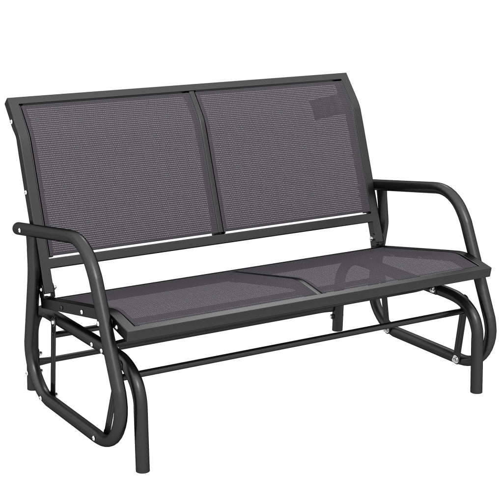 Divano da Giardino 2 Posti con Braccioli ¨C Minimal ¨C Tessilene Grigio