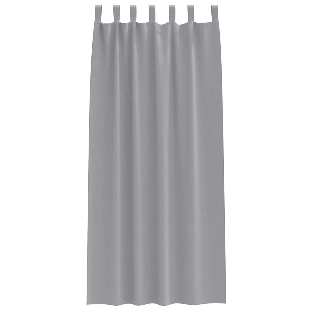 Tende Oscuranti | Tende Blackout con Anelli 2 pz Grigio chiaro 245 x 140 cm