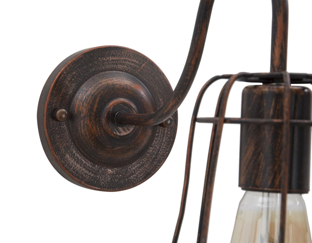 Lampada da Muro Industry 33x15x27,5 cm in Ferro