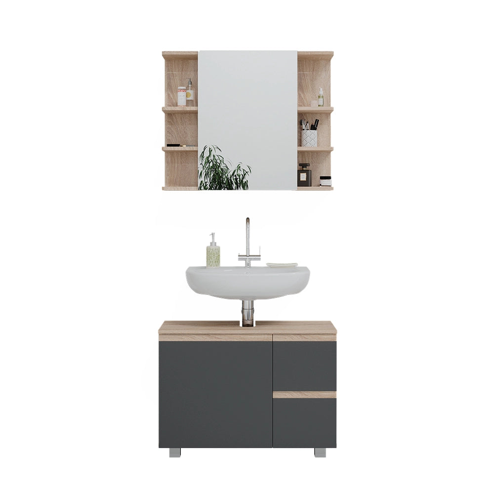 Vicco Set mobili bagno Sonoma 2 parti