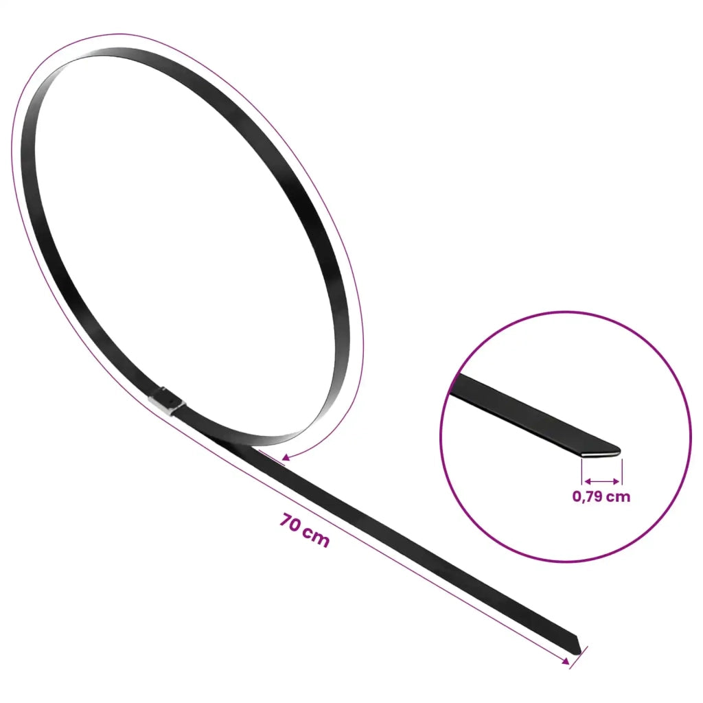 Fascetta per Cavi 250 pz 7,9 x 700 mm Nero 42029423