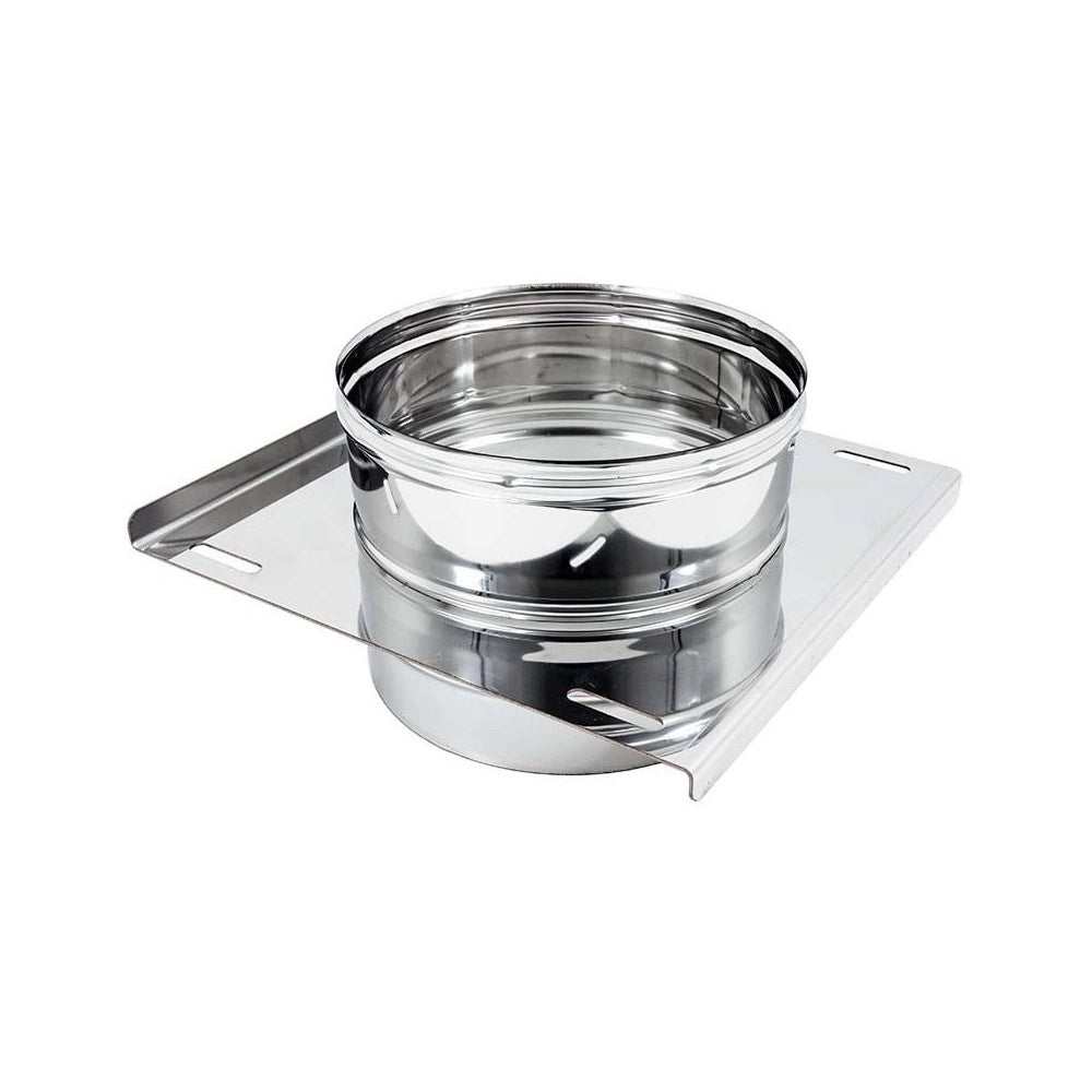 Piastra intermedia da 220mm in acciaio inox mf aisi 304