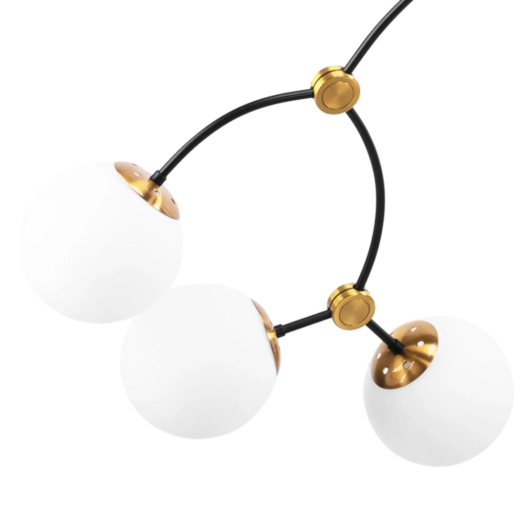 Lampada Da Soffitto Black Mat APP1673-8CP