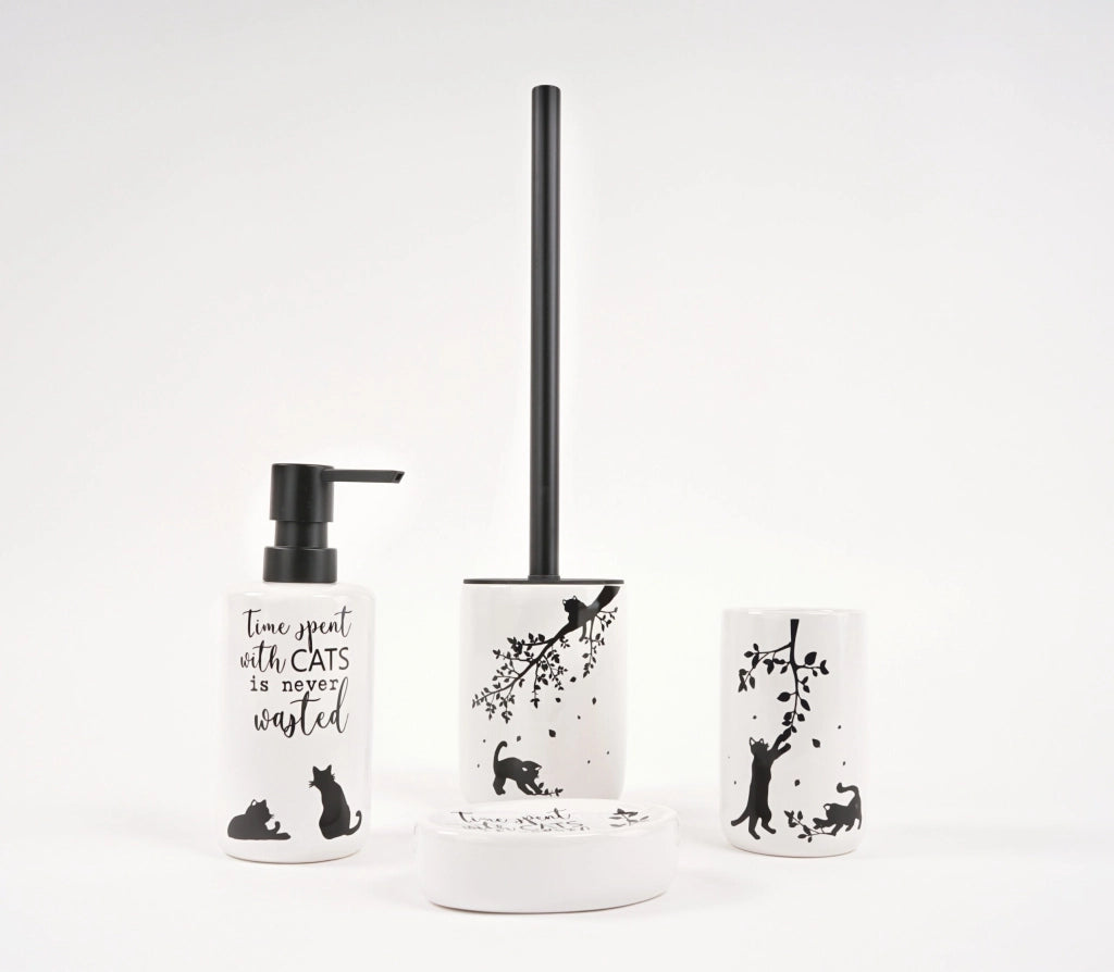 Set accessori bagno con decori