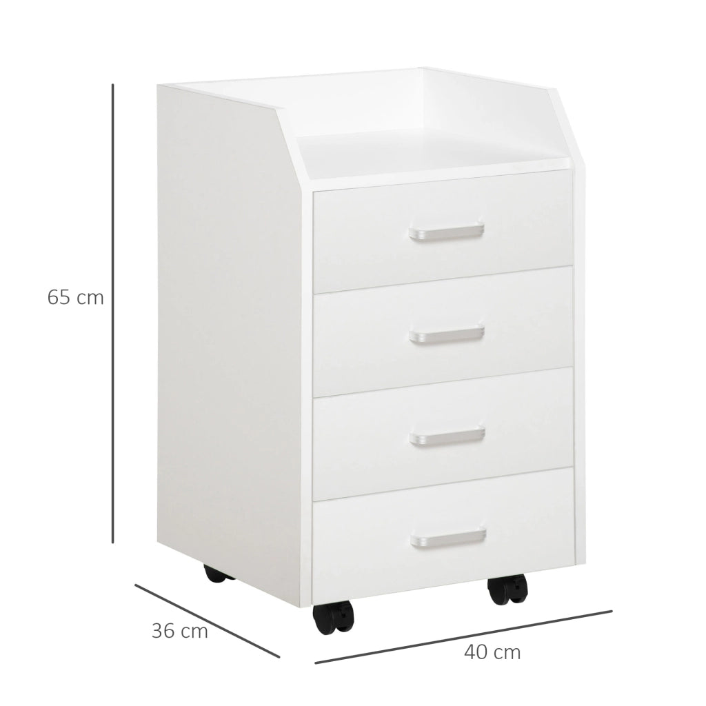 Scrivania con cassetti ¨C Minimal ¨C 40x36x65 cm bianco