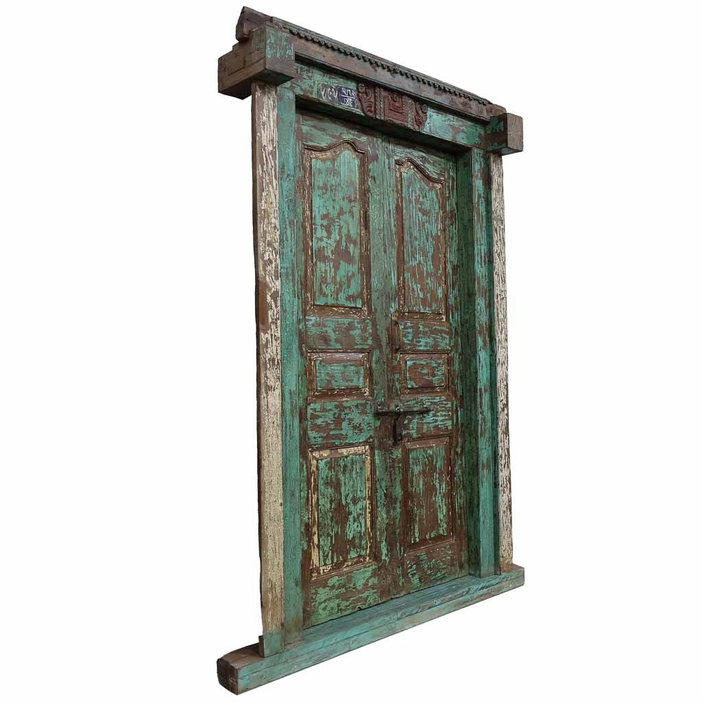 Porta in legno marrone 137x34x229h cm