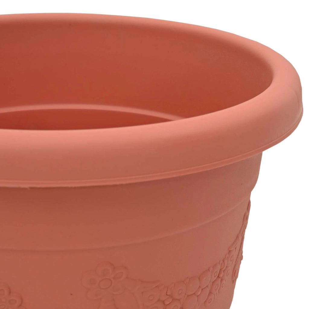 Vasi per Piante 24 pcs Rosso Mattone Ø 26 x 21.5 cm Plastica 3403282