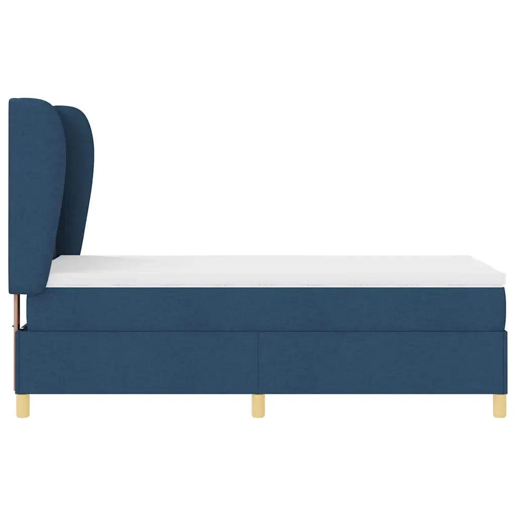 Letto a molle con materasso Blu 200 x 100 cm Tessuto 3340745