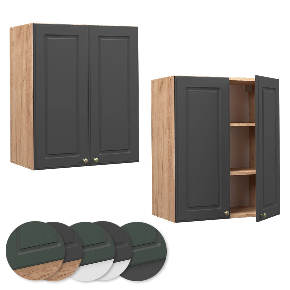 Pensile da cucina Fame-Line Antracite-oro/Rovere dorato 60 cm Vicco