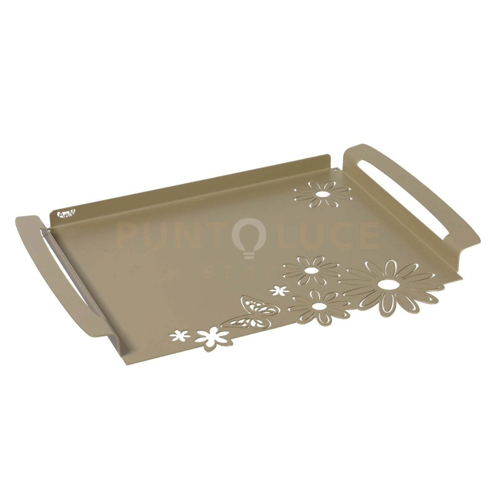 vassoio grande margherite Miele in Ferro 46x32cm