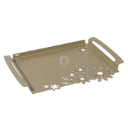 vassoio grande margherite Miele in Ferro 46x32cm