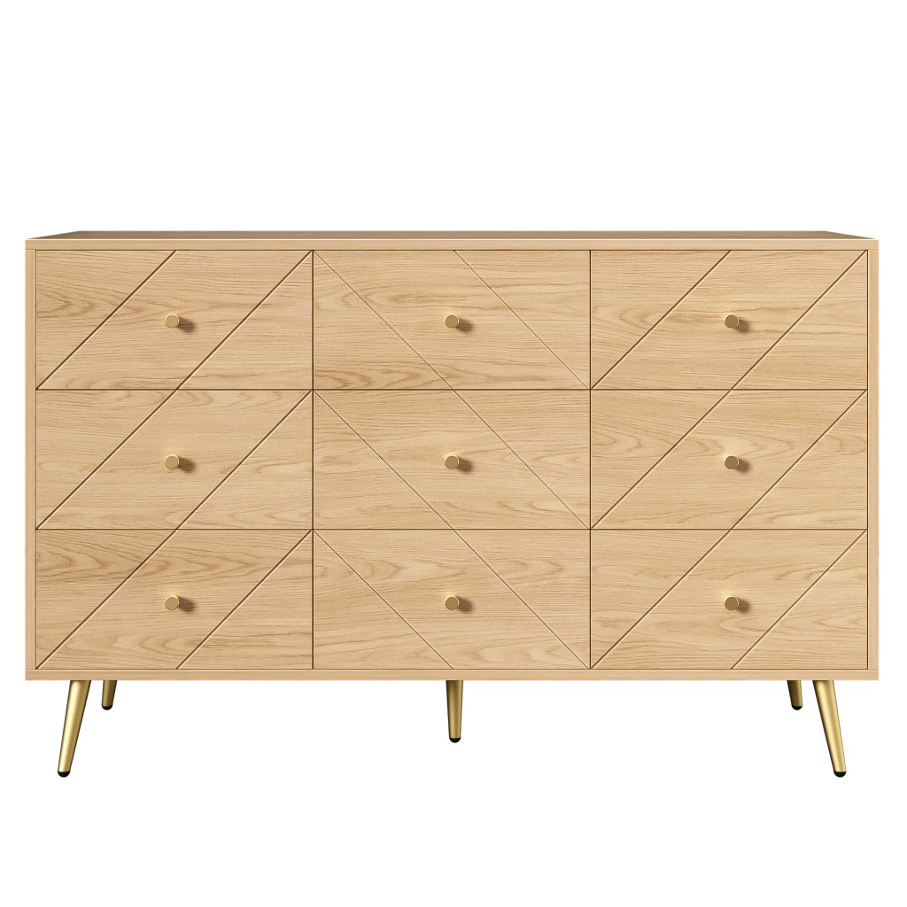 Chest 9 cassetti moderno - Zephmum- Gambe in ferro, robusto, elegante