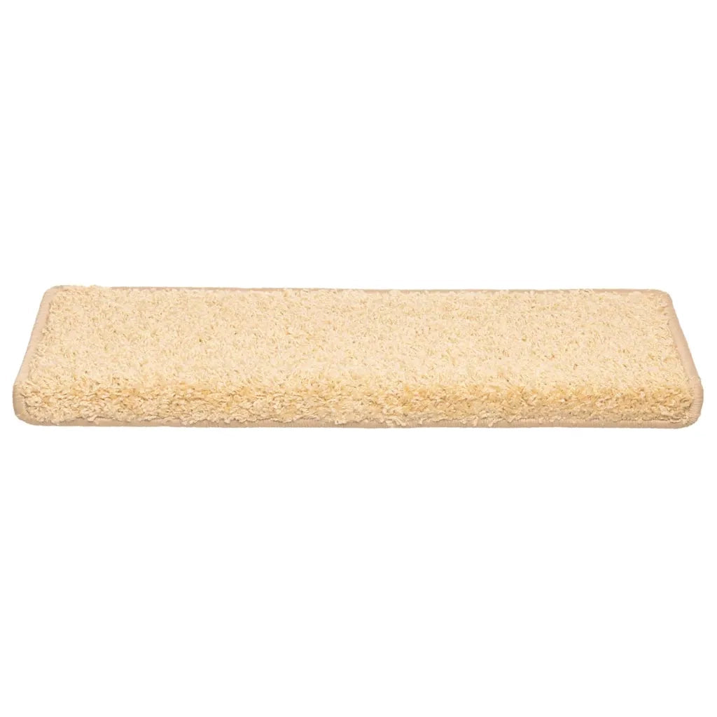 Tappetini per scale 20 pz 65x21x4 cm Crema Bordo rettangolare 3365855