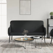 Panca-Sgabello Nera 110x76x80 cm in Similpelle