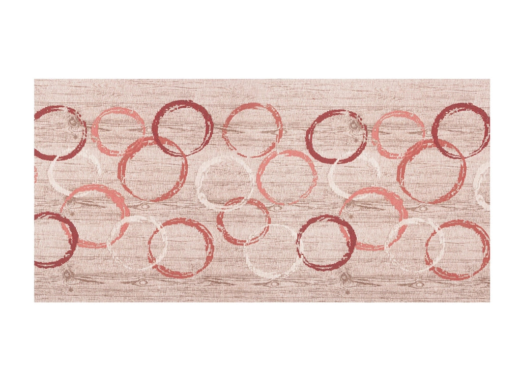 Tappeto Passatoia Tessuto Jacquard Linea Emozioni Disegno Giotto Rosso - 57x140 - Rosso