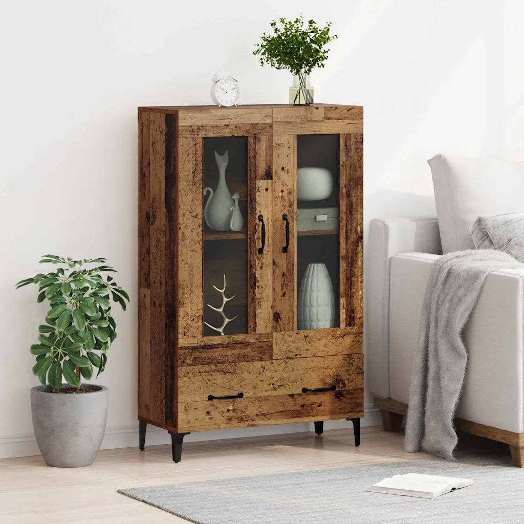 Credenza | Madia | Buffet da pranzo | Armadio da pranzo con cassetto Legno vecchio 70 x 31 x 115 cm