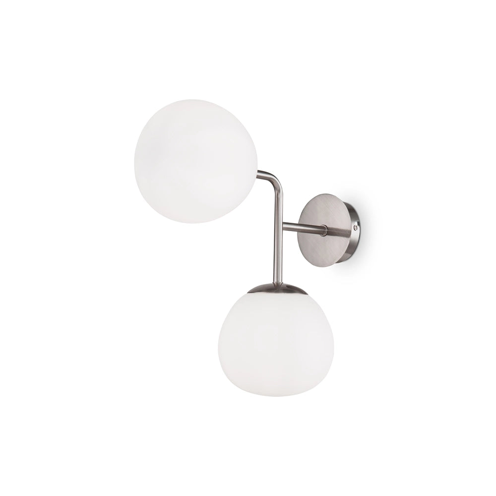 Applique Maytoni Erich nichel 2xE14 sfera bianca MOD221