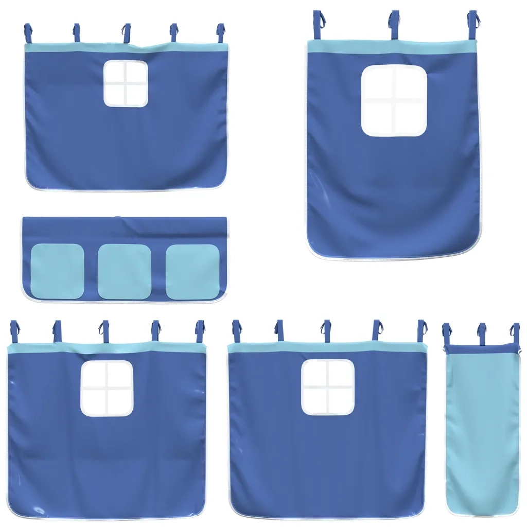 Tende per Letto a Soppalco Blu in Poliestere 835914
