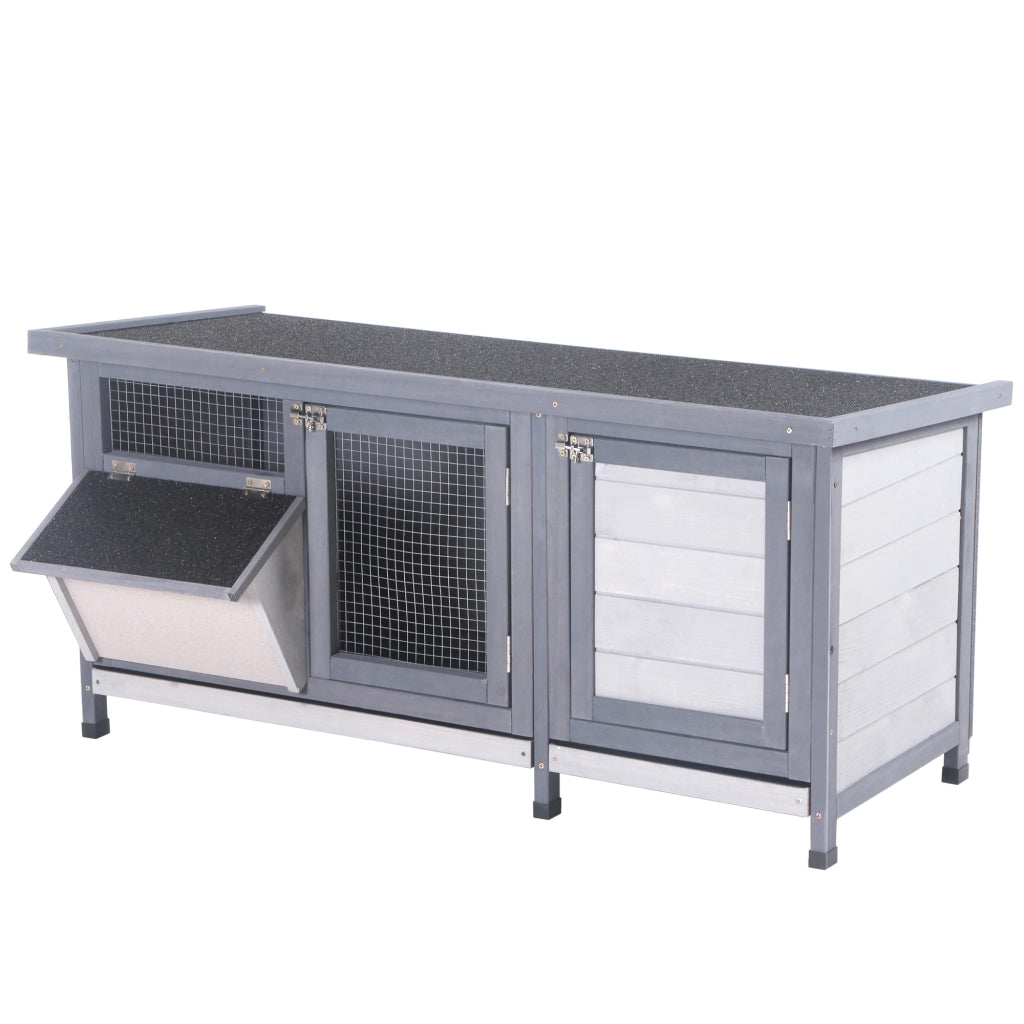 Ripostiglio con tetto apribile 2 porte ¨C Minimal ¨C 112x50x54 cm grigio nero