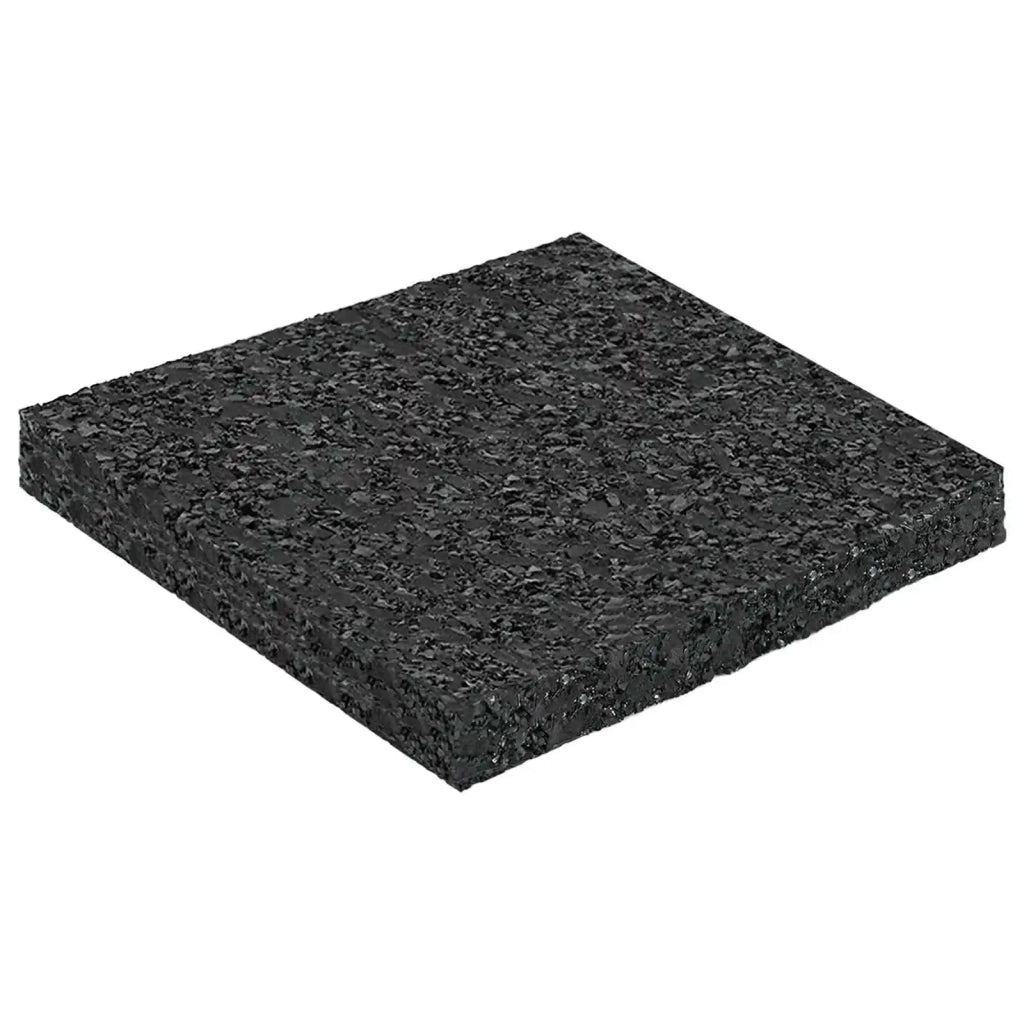 Pad per patio in granuli di gomma Nero 9 x 9 x 0,8 cm Gomma 42027232