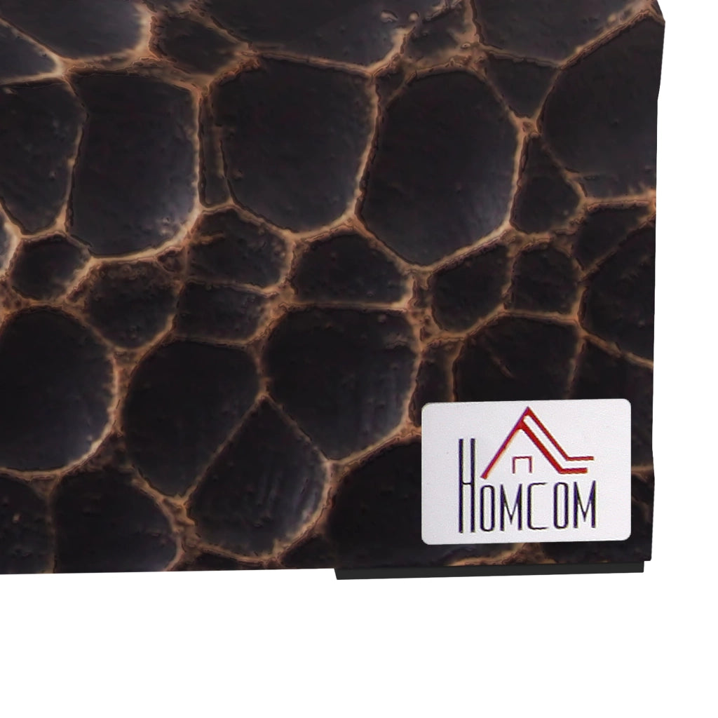 Camino a Bioetanolo da Tavolo con Bruciatore ¨C Minimal ¨C Nero 33x16x18cm