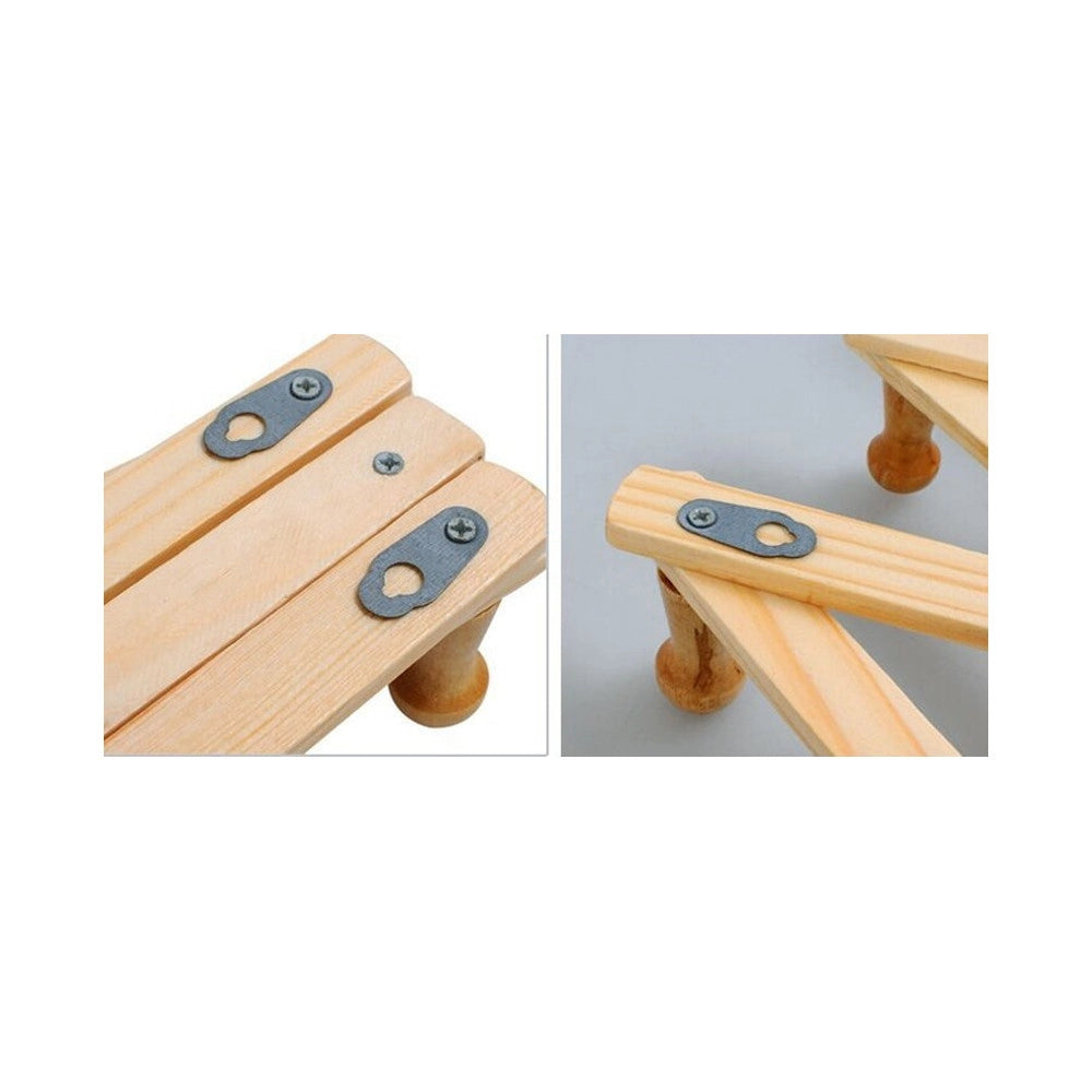 Trade Shop - Appendiabiti Appendipanni Da Parete Legno 10 Posti A Fisarmonica Estensibile -
