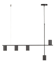 Lampada a sospensione nera moderna Vendo 5 GU10 Sigma