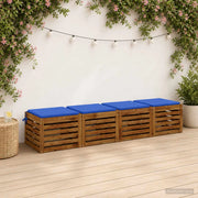 Cuscini per Sedia in 4 Pezzi SOEST 4 pz 100% Poliestere 944427