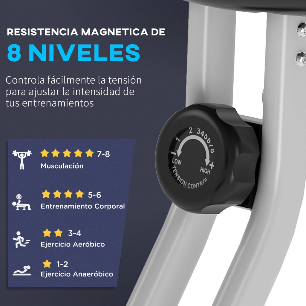 Sedia da Allenamento Pieghevole con Schienale ¨C Minimal ¨C Grigio