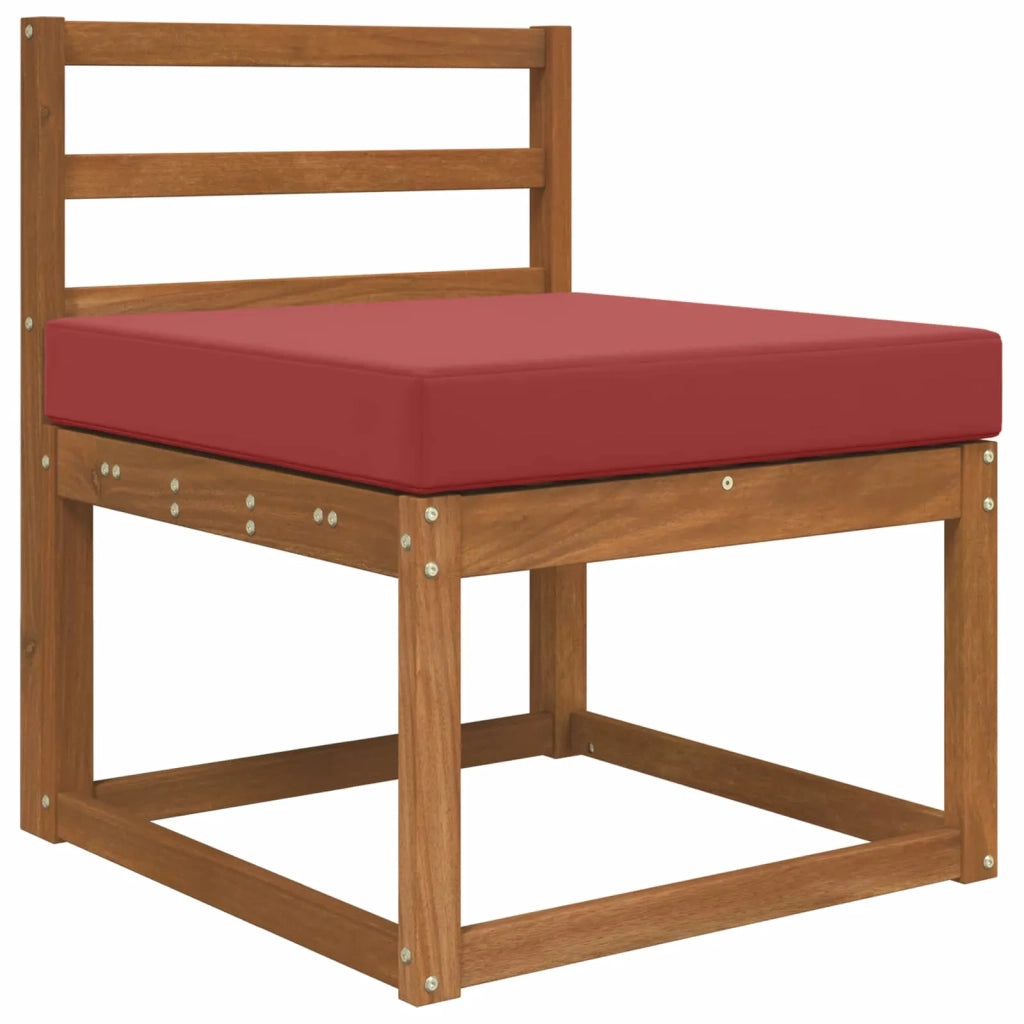 Cuscino per divano da esterno Rosso vino 60 x 60 x 8 cm 900702