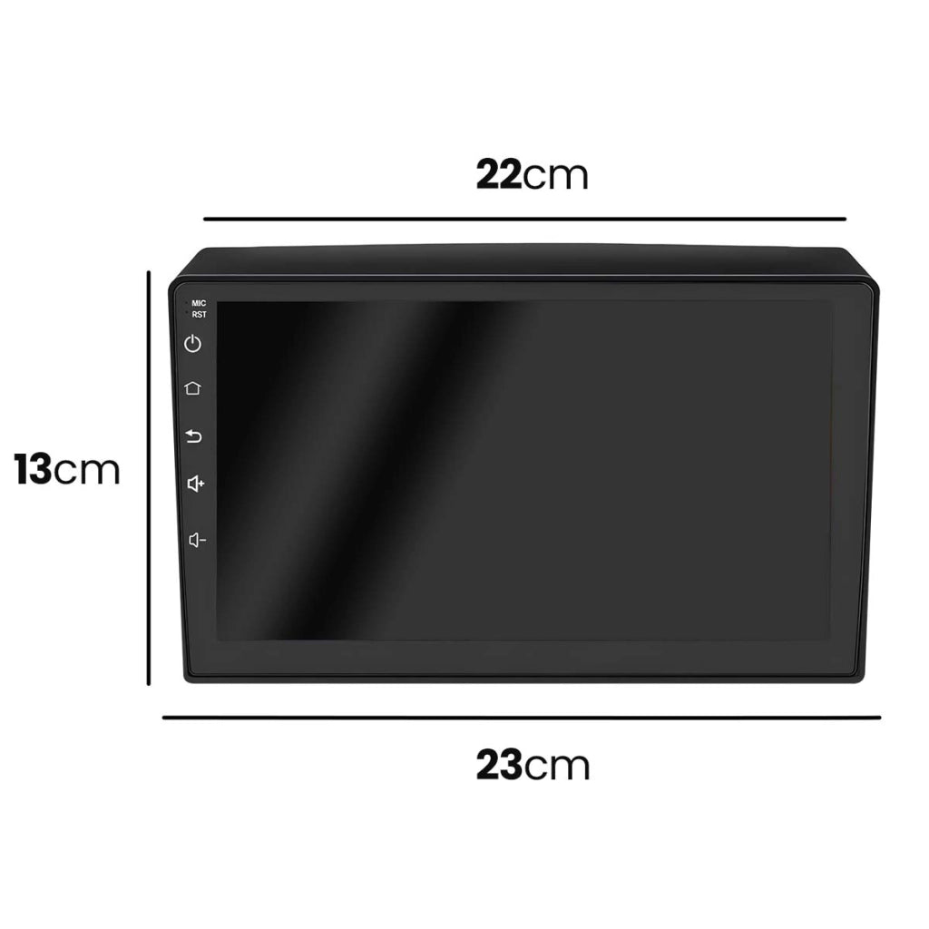 Autoradio Android Schermo Tattile 9" GPS / Bluetooth / USB e Telecamera Posteriore Nero Avizar