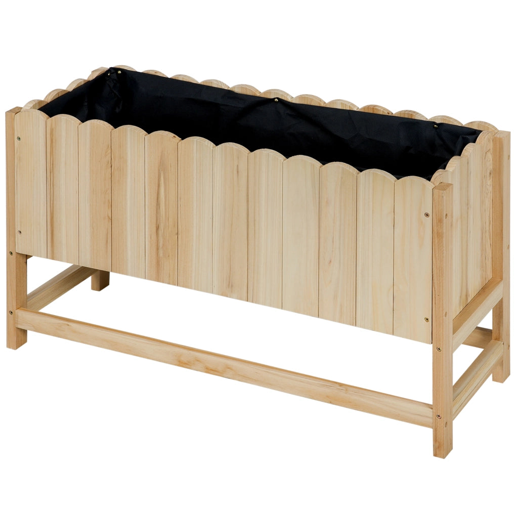 Fioriera da Esterno Verticale in Legno ¨C zephmum ¨C 86x30x50 cm