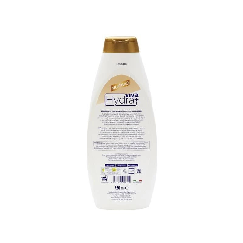 HYDRA VIVA+ BAGNODOCCIA IDRATANTE COCCO & ARGAN 750 ML